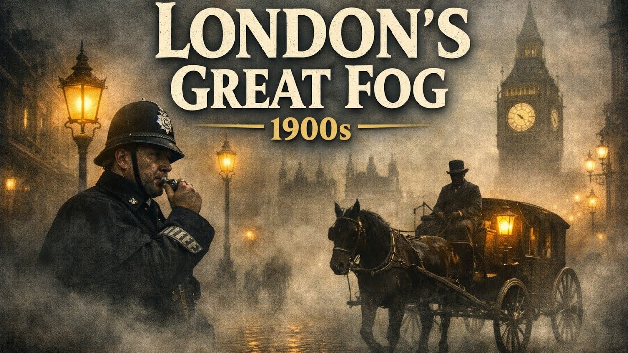 Victorian London in the Fog 🌫️ | Life on the Streets of 1900s England”