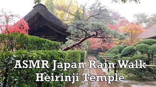 Asmr Japan Rain Walk Autumn Leaves 2019.11.22 Heirinji Temple Foliage Meditate Sleep Relax Study
