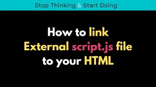How to link extenal JS file to HTML