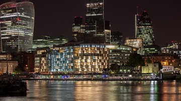 Time-Lapse Of London Skyline At Night😍4K