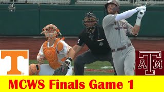 #3 Texas A&M vs #1 Tennessee Baseball Highlights, 2024 NCAA World Series Finals Game 1