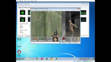 Playing BOOM on FreeDOS  in VM running under Win7 x64 in VM on Windows 11.