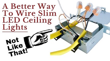 How To Easily Connect Wires in Those Tight Little LED Ceiling Light Boxes