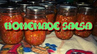 Canning salsa in a water bath, easy recipe