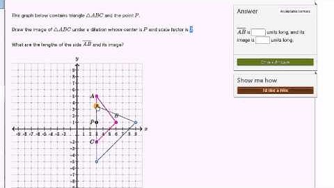 03   Dilations or scaling around a point   02   Comparing side lengths after dilation
