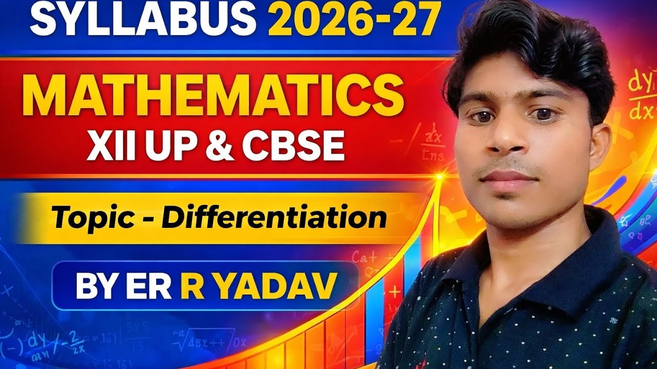 CLASS 12 MATHEMATICS SYLLABUS 2026-27 UP & CBSE