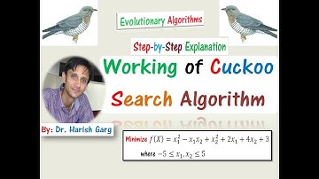 Working of the Cuckoo Search Algorithm - Step-by-Step Explanations