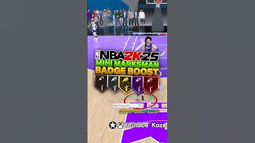 NBA 2K25 Best Build Tips: Mini Marksman Shooting Badge Stats #nba2k25 #2k25