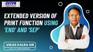 Extended Version of Print Function Using end and sep in Python