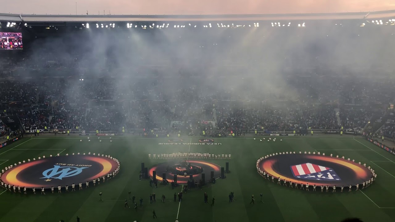 Entrée des joueurs OM-Atletico