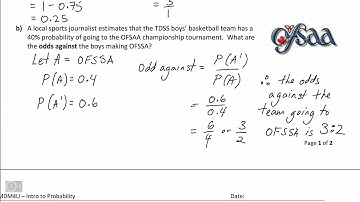 MDM4U 1 3 Comparing Experimental and Theoretical Probability   Edited