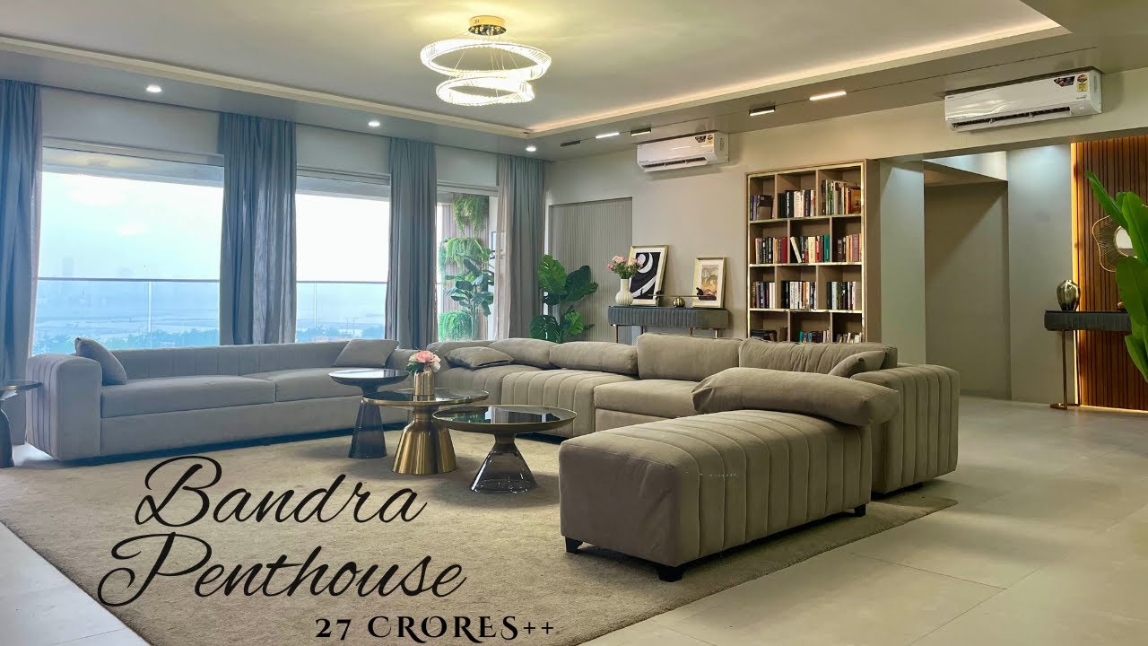 Роскошная и просторная квартира с тремя спальнями и видом на море в Мумбаи, Бандра