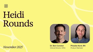 Heidi Rounds November 2025 | Monthly Product Features Showcase