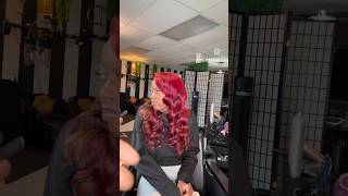 How to do wand curls on weave #hairtutorial #wandcurls #redhair #fyp #curls