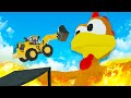 We Jump Construction Equipment at Giant Chickens and Lose Our Minds in Teardown!