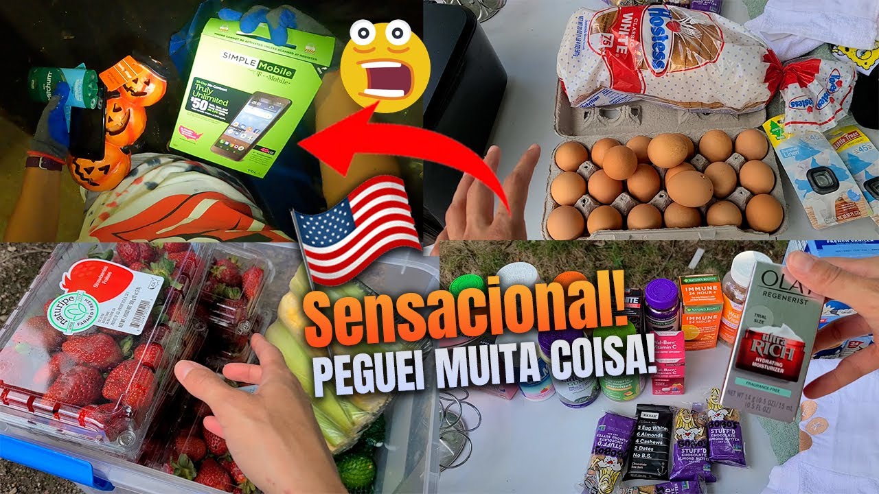 🔥🔥INCRÍVEL!!! MELHORES ACHADOS da SEMANA no DUMPSTER das LOJAS e SUPERMERCADOS nos ESTADOS UNIDOS