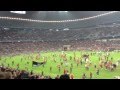 Allianz Arena Sekunden nach dem Champions League Erfolg des FC Bayern