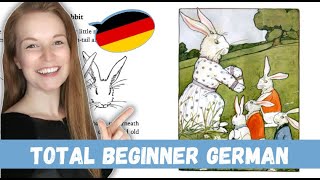 Peter Rabbit: Describing Pictures --Slow & Simple German--│Total Beginner German