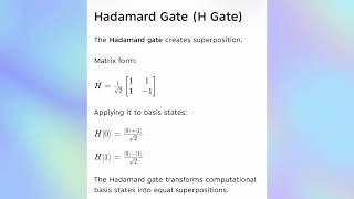 CP25C07 UNIT 3 Dirac’s notation,Computational Basis, Orthonormality,Hadamard,Phase Gates building
