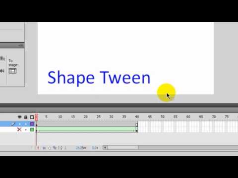 Apply Shape Tween to Text