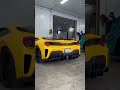 Ferrari 488 pista with full straight piped gintani exhaust