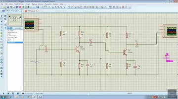 R-C COULPED MULTI STAGE AMPLIFIER IN PROTEUS 8