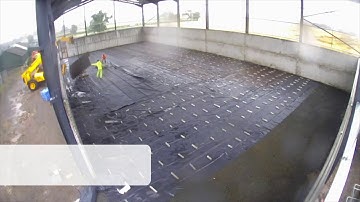 Steel Frame Building - Concrete Floor Preparation for Grain Store in Reddich