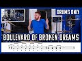 Boulevard Of Broken Dreams - Drums Only + Notation