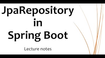 The JpaRepository class in Spring Boot