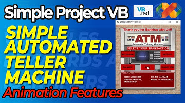 Automated Teller Machine (Simple ATM Simulation) VB6 Visual Basic Projects and Demos