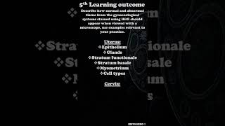 IBMS Specialist portfolio: Gynaecological histology Learning outcome 5 #Shorts
