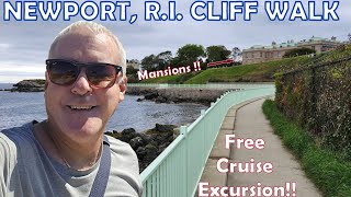 Newport RI Cliff Walk Free Cruise Excursion