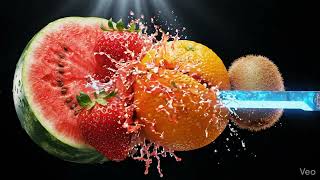 Giant Fruit Explosion in Slow Motion
