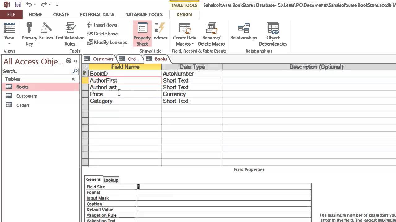 Lesson 09 - Field Properties - Microsoft Office Access 2013 ...