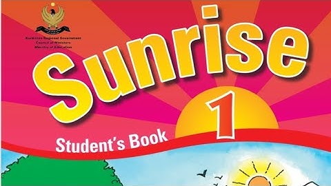 Sunrise 1 ,  Unit 6 _ lesson 2