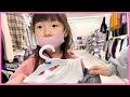 【オシャレ女子小学生】西松屋で秋冬服 激安ショッピング！1年生こはるは何を選ぶ？家族でお買い物♪【Vlog】