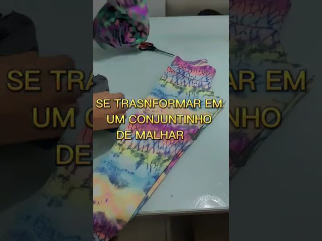 DIY TRANSFORMANDO CALÇA LEGGING EM CONJUNTO FITNESS! VIDEO COMPLETO NO CANAL.