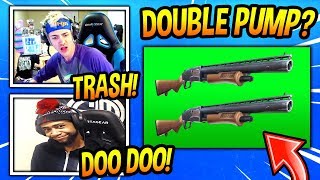 Ninja & daequan react to double pump coming back? (shotgun buff)
fortnite funny savage moments