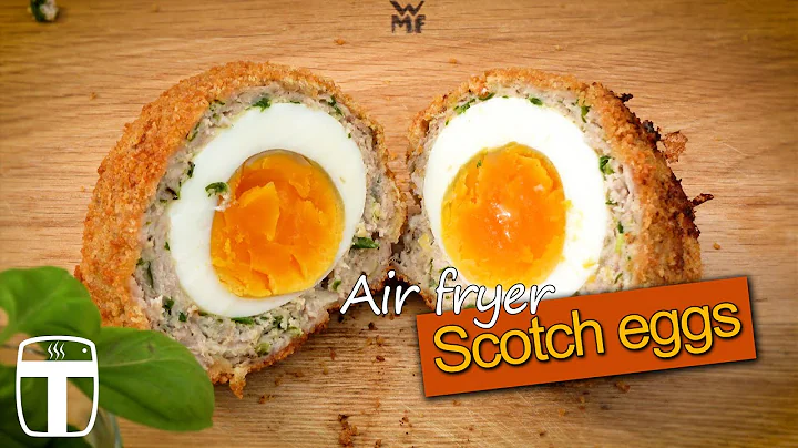 Tasty Scotch eggs in air fryer - top recipe going viral #recipe #eggs #airfryer #food