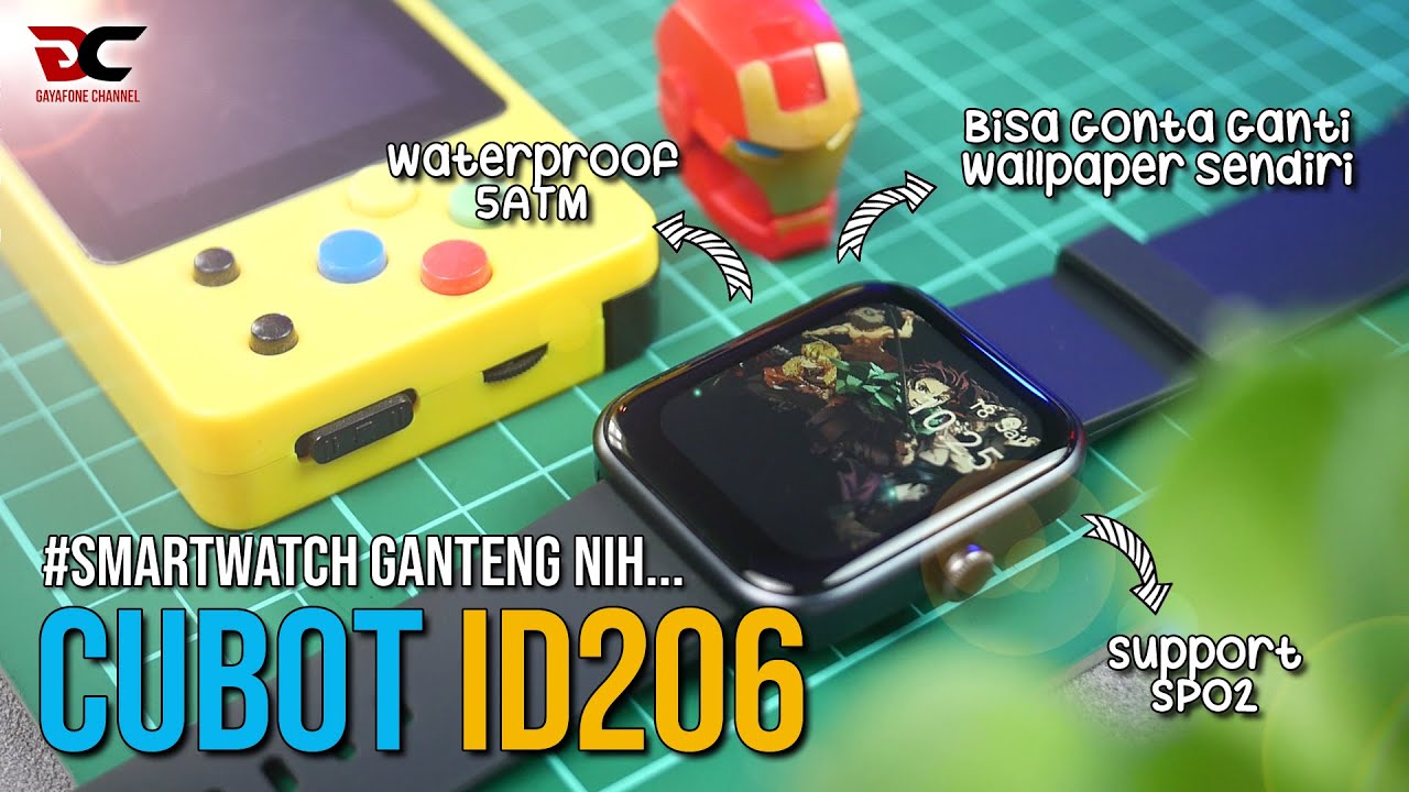 Smartwatch Ganteng Nih, Bisa Ganti Wallpaper Pake Foto Sendiri !! || Cubot  ID 206 - YouTube