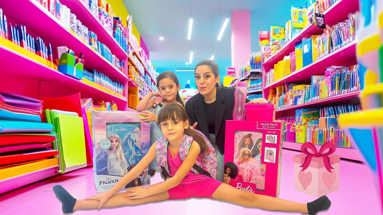 اشترينا حاجيات المدرسة ميلا باللون الزهري وسيلا بالازرق🩷🩵(البوكسات قمة الكياتة🥰)