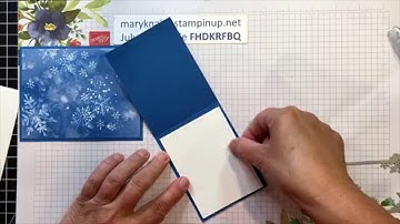 Snowflake Splendor Fun Fold Cards