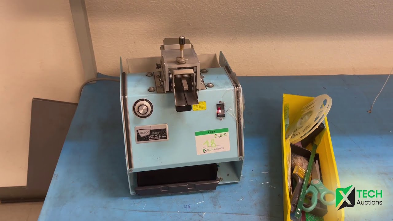 Hepco 1500-1 Vibratory Radial Trimmer and Hepco 7900-LF Dip Lead Forming Machine