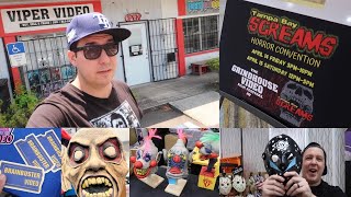 Tampa Bay Screams 2023 Horror Convention | VIPER VIDEO Retro HORROR Movies & VHS video Store
