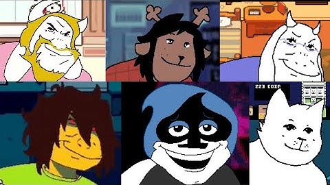 Asgore running over Dess but it