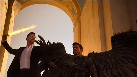 Lucifer Ending - Lucifer cuts off Michael's wings, Lucifer becomes God