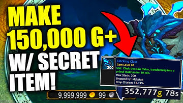 Make TONS OF GOLD w/ This SECRET 10.1 GOLDFARM! WoW Dragonflight | Curious Top Hat & Clacking Claw