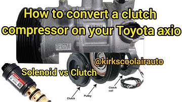 solenoid A/C compressor vs Clutch. forgot about your compressor solenoid problem Toyota axio Fielder