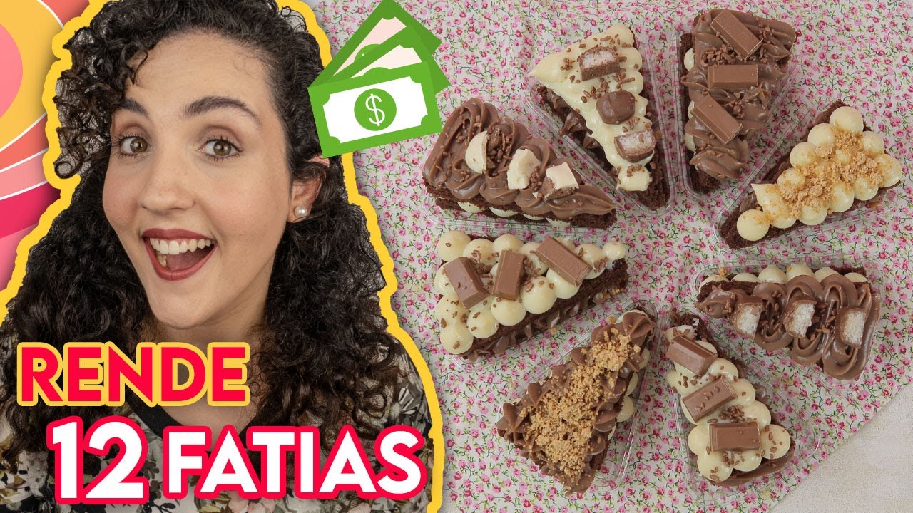 Como fazer BOLO EM FATIAS para vender - Slice Cake | Rafa Cabral