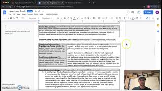 Lesson Plan Screencast